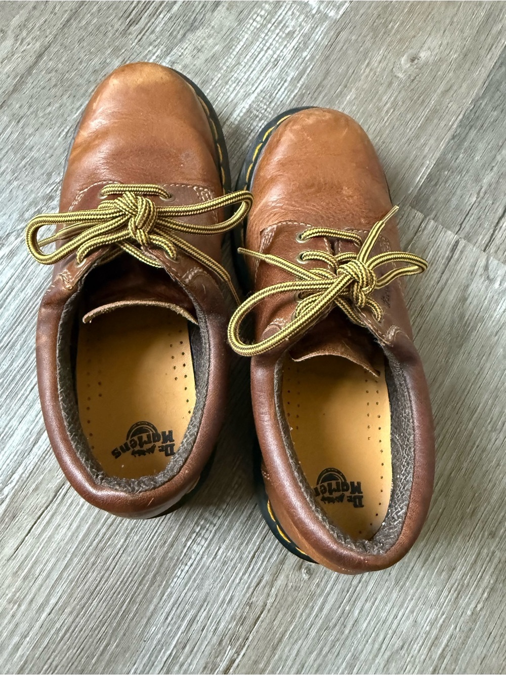 Dr Martens Docs Brown Leather Lace-Up Shoes Oxford Shoes Brown Unisex Size 4 / 5 - Picture 11 of 11